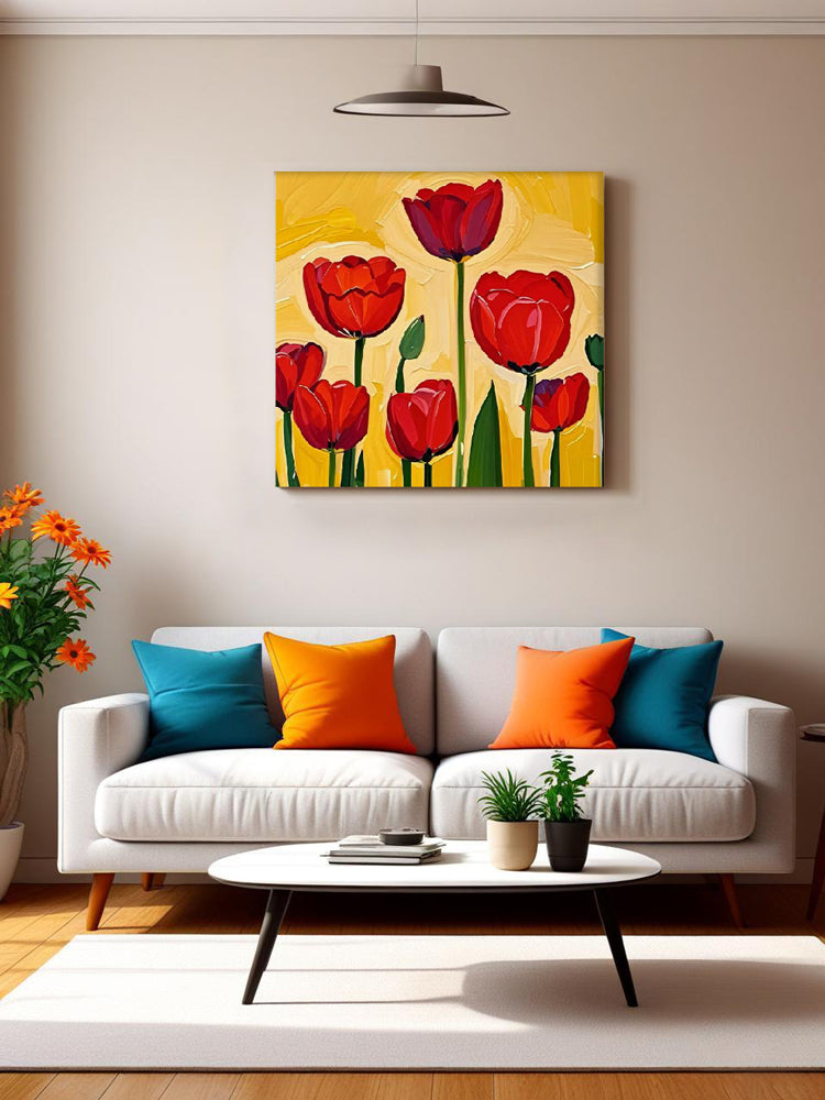 Red tulips
